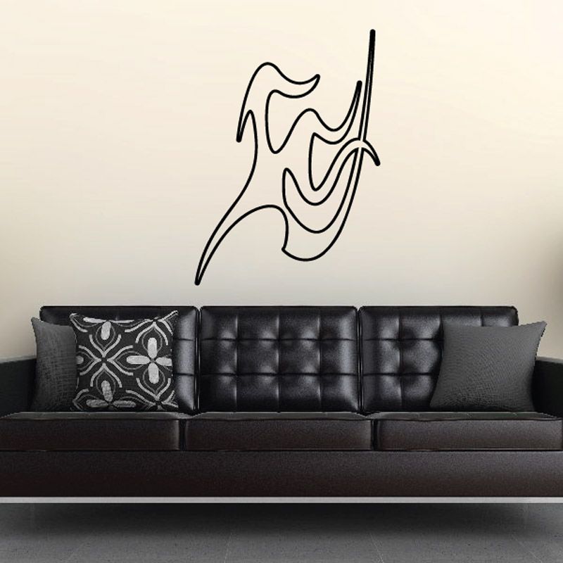 Image of Twisted Spike Ghost Flames Car Decal - Vinyl Decal - Wall Decal - CF416