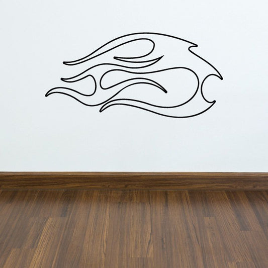 Image of Twisted Spikes Ghost Flames Car Decal - Vinyl Decal - Wall Decal - CF202