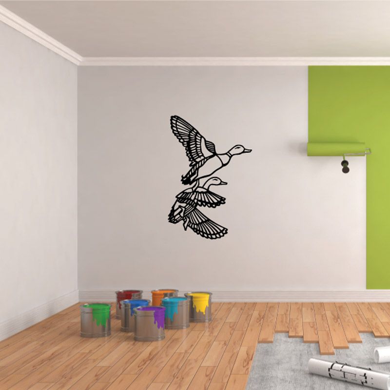 Image of Two Ducks Mid Flight Decal