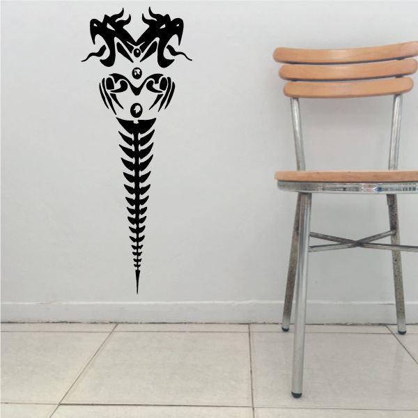 Image of Two Headed Spinal Dragon Decal