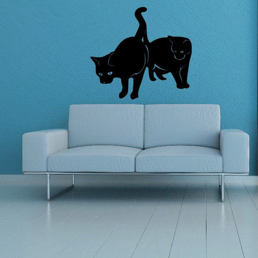 Image of Two Kittens Playing Decal