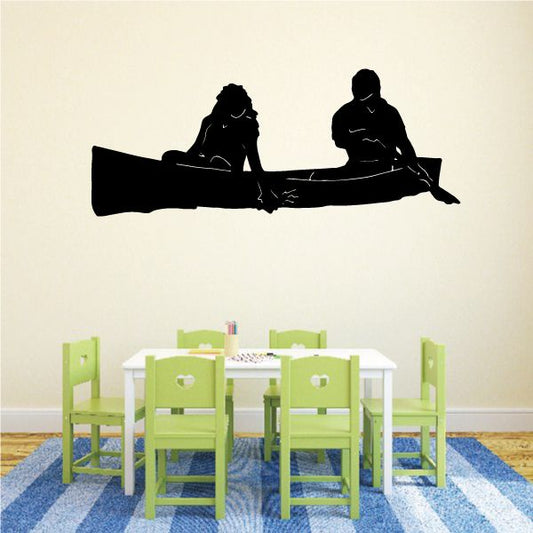 Image of Two person Canoe Decal