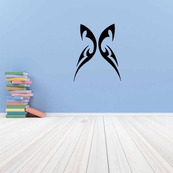 Image of Two Stroke Tribal Butterfly Decal