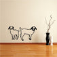 Two young Boer goat wall decals with black line-art silhouettes
