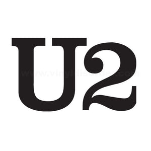 U2 decal with bold black 'U2' lettering
