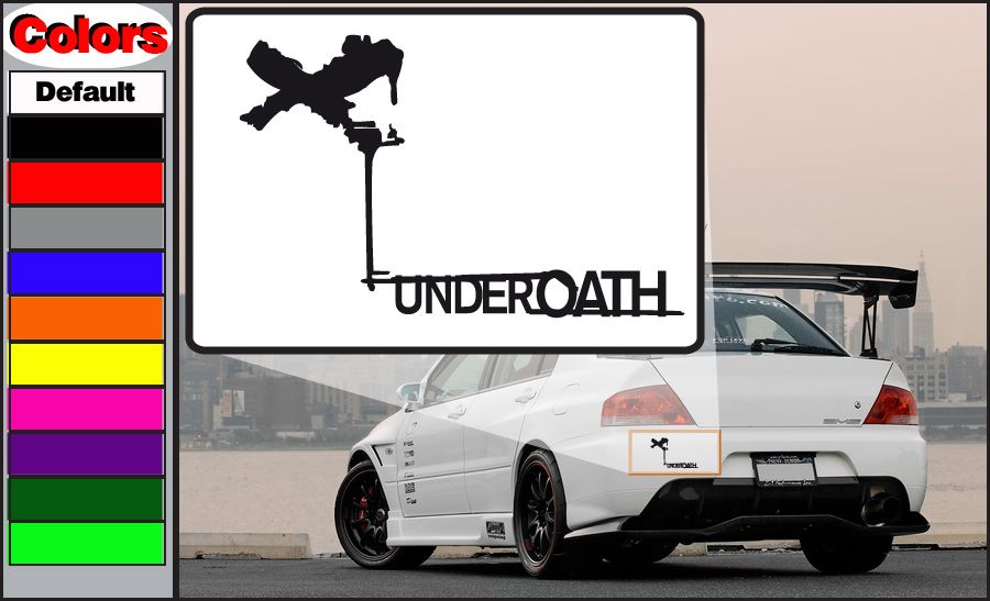 Image of underoath Under Text Decal