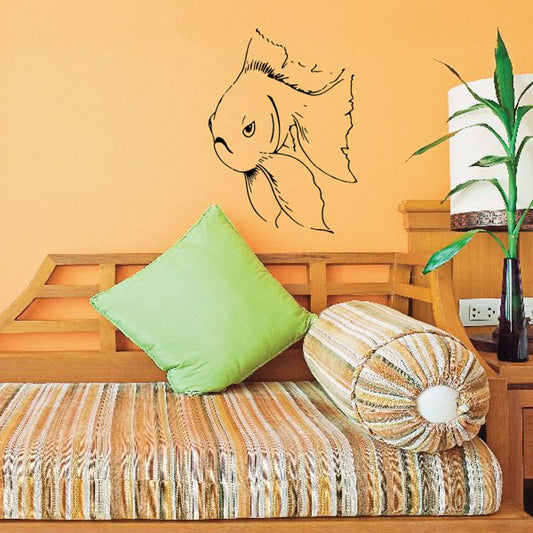 Image of Unhappy Goldfish Decal