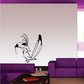 Toucan wall decal featuring a black-and-white bird with open wings