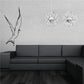 Upward flapping swallow wall decal with black outline wings