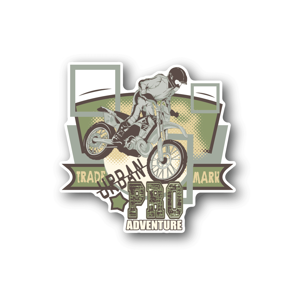 Image of Urban Adventure Dirt Bike Sticker