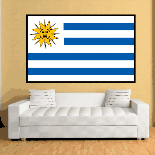 Image of Uruguay Flag Sticker 02