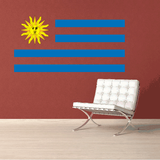 Image of Uruguay Flag Sticker 