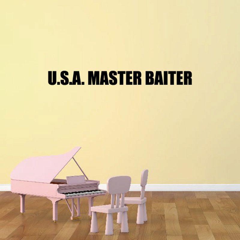 Image of USA master baiter Wall Decal - Vinyl Decal - Car Decal - DC0119