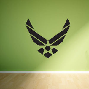 Eagle decal graphic with black wings and central round emblem