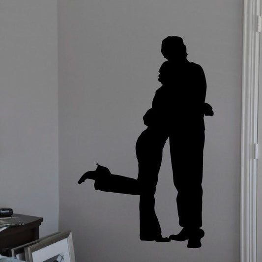 Image of Valentines Day Lovers Hugging Decal