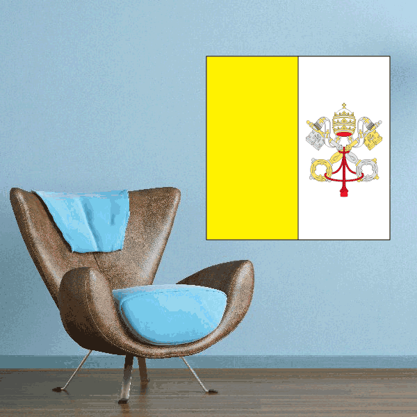 Image of Vatican Flag Sticker 