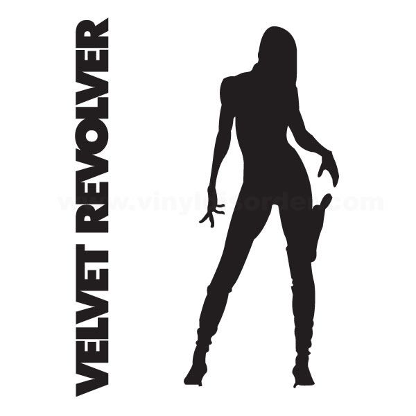 Image of Velvet Revolver Vertical Text Decal