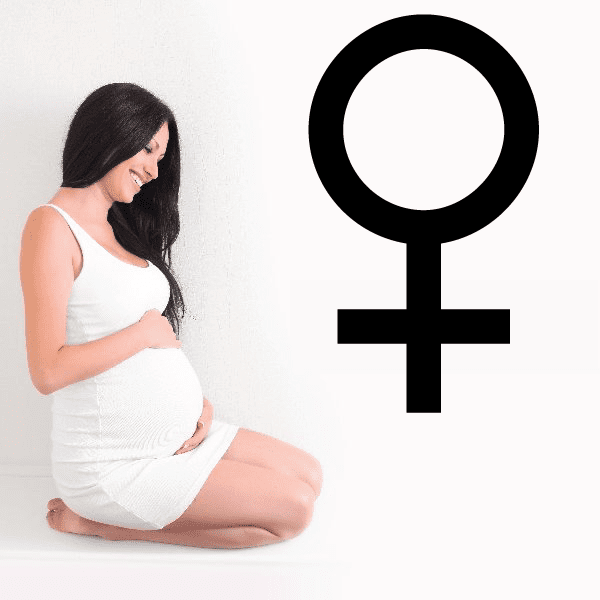 Venus astrological decal with large black female symbol