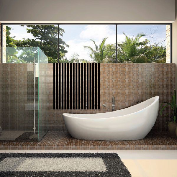 Vertical line wall decal with black vertical bars