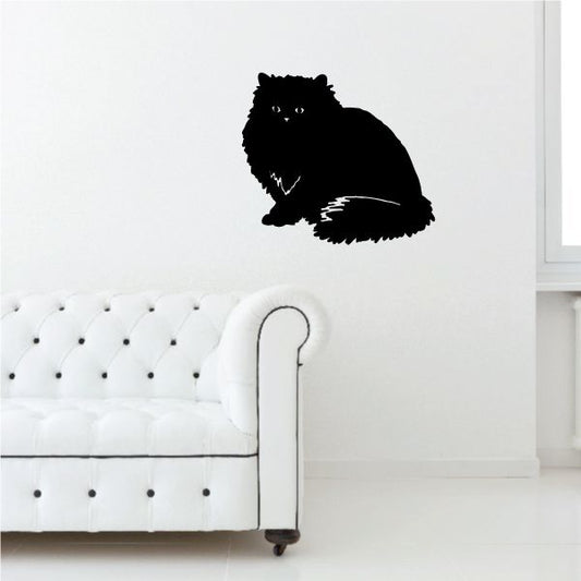 Image of Very Fluffy Cat Decal