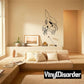Shark wall decal with fierce cartoon head and jagged teeth