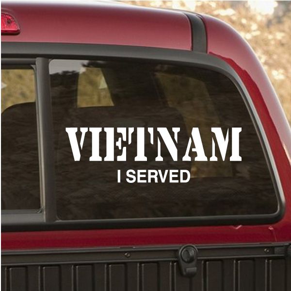 Image of Vietnam I Served Decal