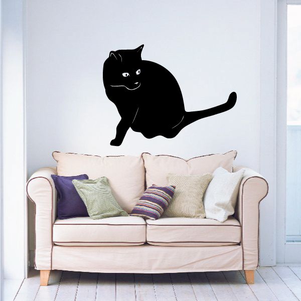 Image of Viewing Cat Decal 