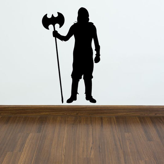 Image of Viking with Battle Axe Decal