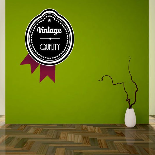 Image of Vintage Quality - Vinyl Sticker - ColorId024