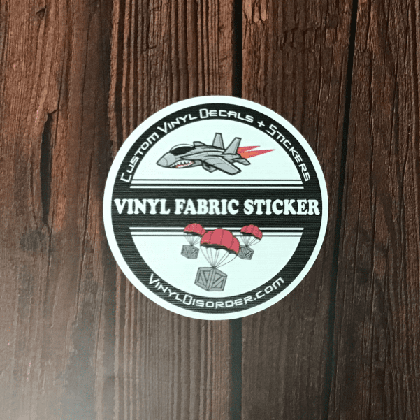 Image of Vinyl Fabric Sticker Vinyl