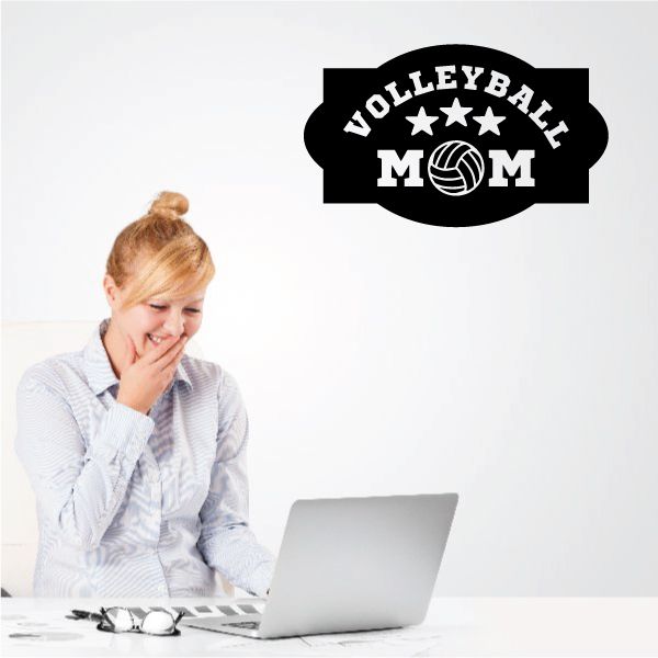 Image of Volleyball Mom Decal 