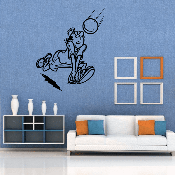 Image of Volleyball Wall Decal - Vinyl Decal - Car Decal - Bl005