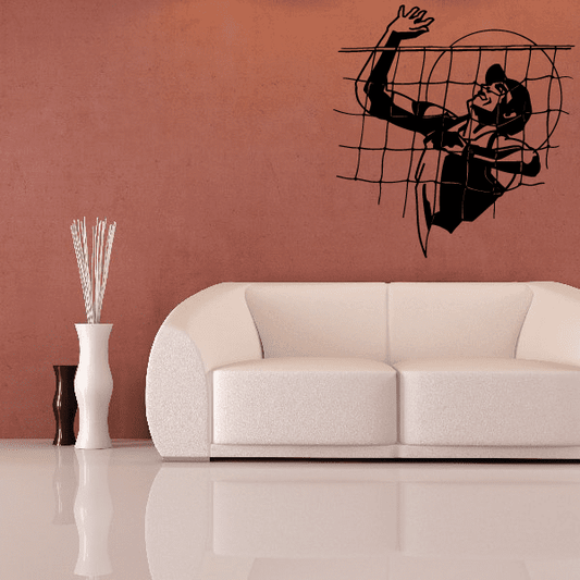 Image of Volleyball Wall Decal - Vinyl Decal - Car Decal - Bl006