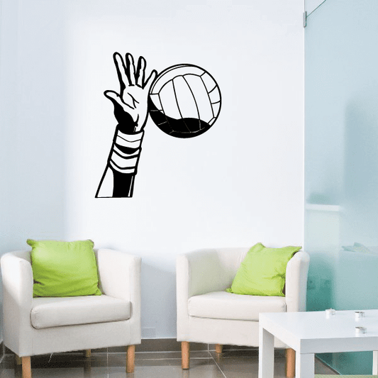 Image of Volleyball Wall Decal - Vinyl Decal - Car Decal - Bl009