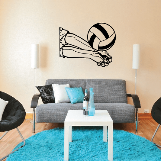 Image of Volleyball Wall Decal - Vinyl Decal - Car Decal - Bl010