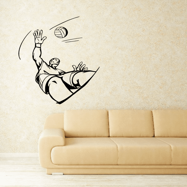 Image of Volleyball Wall Decal - Vinyl Decal - Car Decal - CDS023