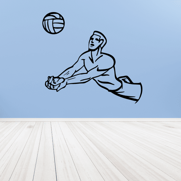 Image of Volleyball Wall Decal - Vinyl Decal - Car Decal - CDS033