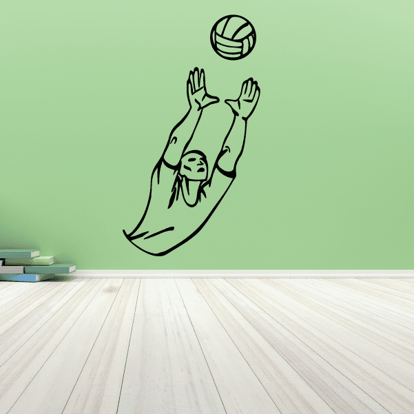 Image of Volleyball Wall Decal - Vinyl Decal - Car Decal - CDS035