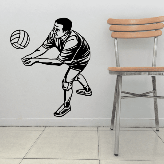 Image of Volleyball Wall Decal - Vinyl Decal - Car Decal - CDS040