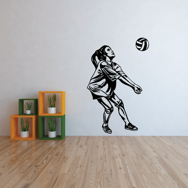 Image of Volleyball Wall Decal - Vinyl Decal - Car Decal - CDS044