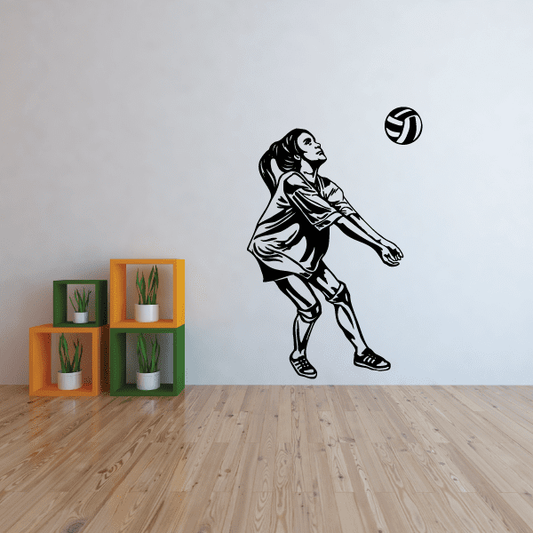 Image of Volleyball Wall Decal - Vinyl Decal - Car Decal - CDS044