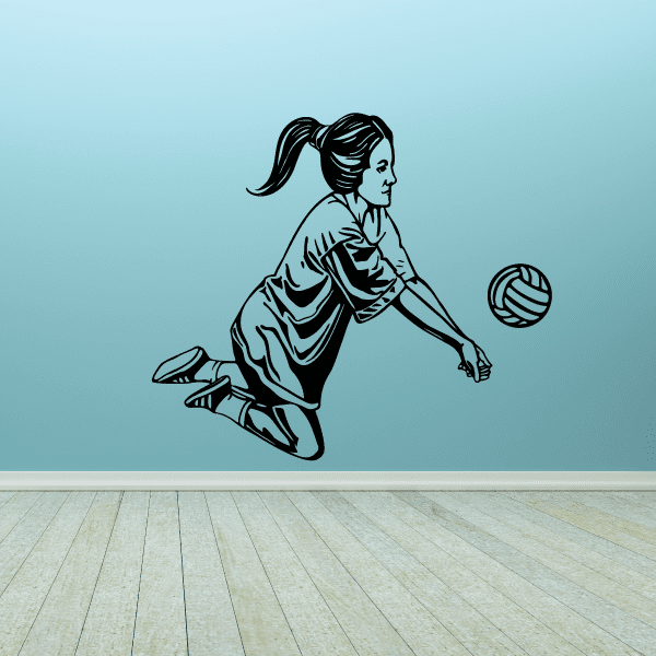 Image of Volleyball Wall Decal - Vinyl Decal - Car Decal - CDS046