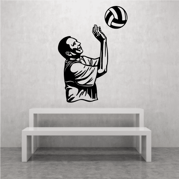 Image of Volleyball Wall Decal - Vinyl Decal - Car Decal - CDS052