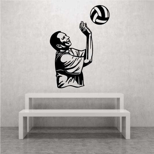 Image of Volleyball Wall Decal - Vinyl Decal - Car Decal - CDS052