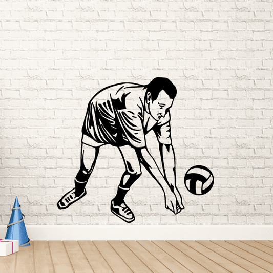 Image of Volleyball Wall Decal - Vinyl Decal - Car Decal - CDS056