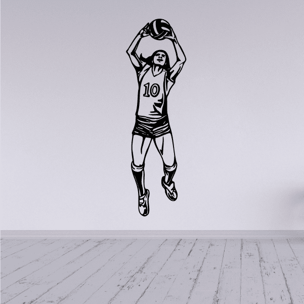 Image of Volleyball Wall Decal - Vinyl Decal - Car Decal - CDS059