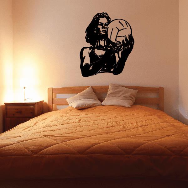 Image of Volleyball Wall Decal - Vinyl Decal - Car Decal - CDS082