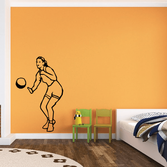 Image of Volleyball Wall Decal - Vinyl Decal - Car Decal - SM001