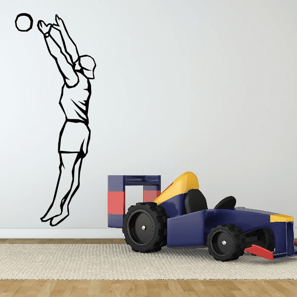 Image of Volleyball Wall Decal - Vinyl Decal - Car Decal - SM003