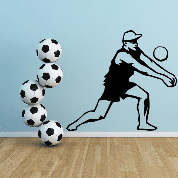 Image of Volleyball Wall Decal - Vinyl Decal - Car Decal - SM004